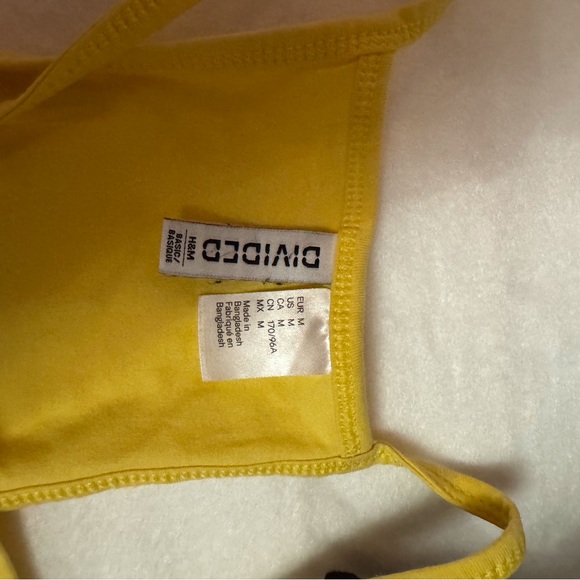 H&M Yellow Women's Crop Top - Picture 4 of 4
